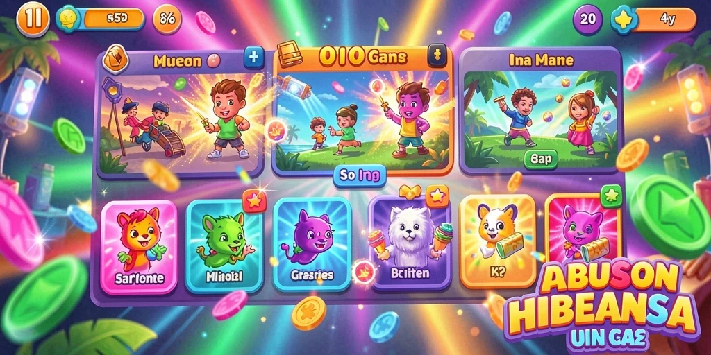 Tampilan permainan slot yang menarik dan penuh warna.