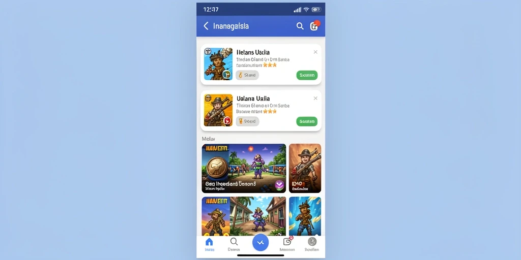Tampilan awal game yang menarik dan penuh warna.