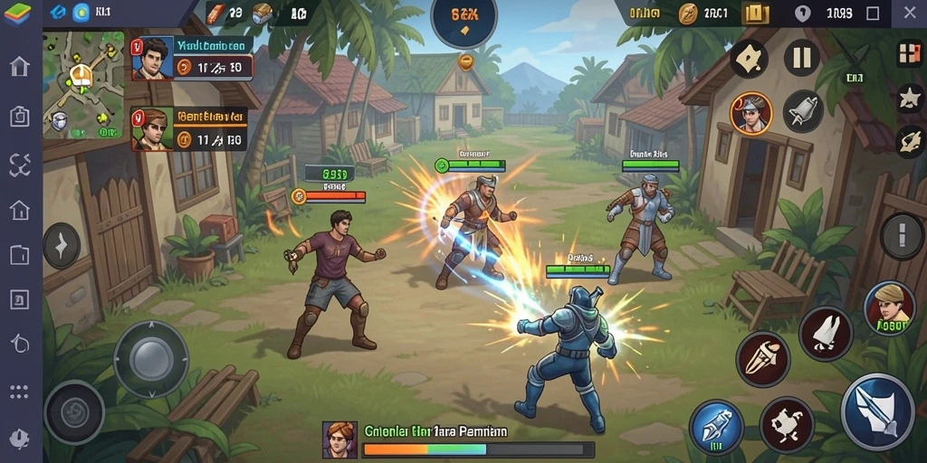 Tampilan awal permainan yang menarik dan penuh warna.