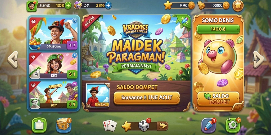 Tampilan awal yang menarik dengan grafis memukau.
