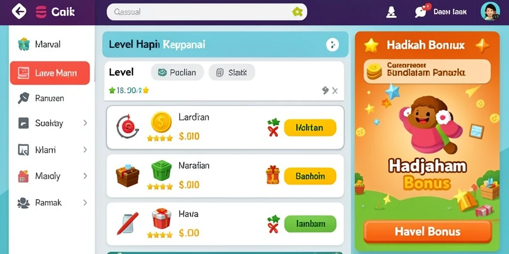 Tampilan awal yang menarik dan user-friendly.