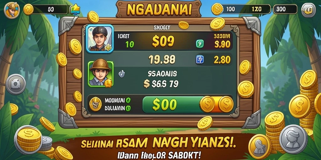 Tampilan awal game dengan karakter yang menarik.